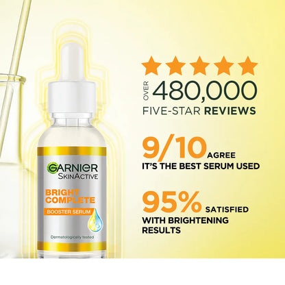 Garnier Skin Active Bright Complete Vitamin C Booster Serum 30 ML - Contains Niacinamide