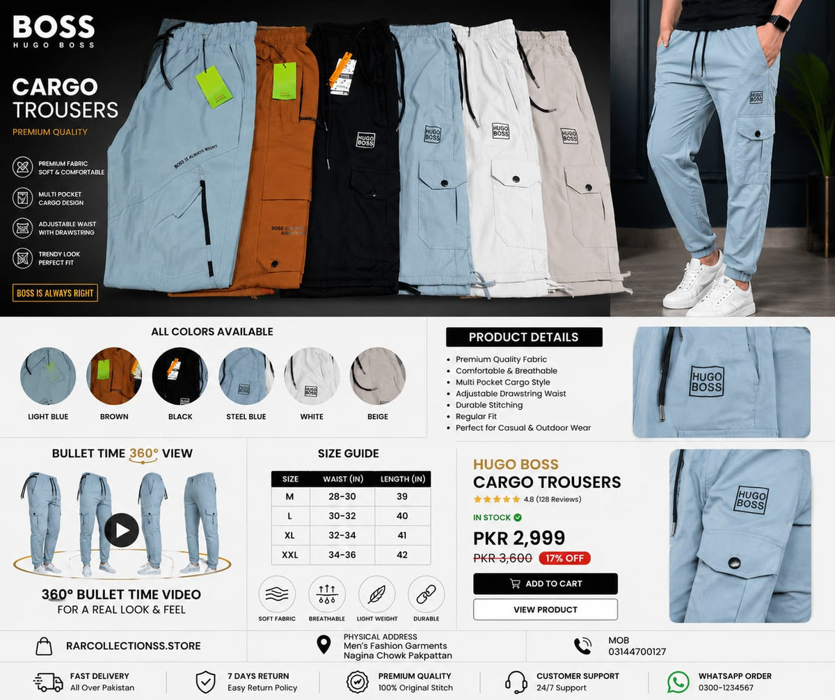 HUGO BOSS Cargo Trousers — RAR Collections
