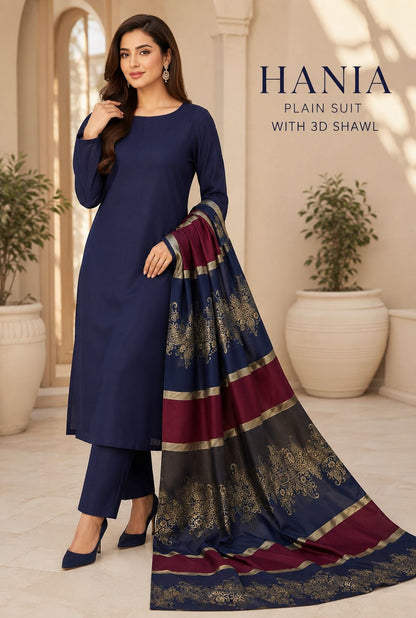 Most Hit Design Dhanak Winter Collection 2026 | 3-Piece Unstitched Suit with Fancy Wool Shawl