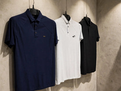 PUMA Performance Dry-Fit Polo - Athletic Fit | 3 Colors