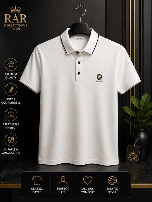 Premium White Polo Shirt