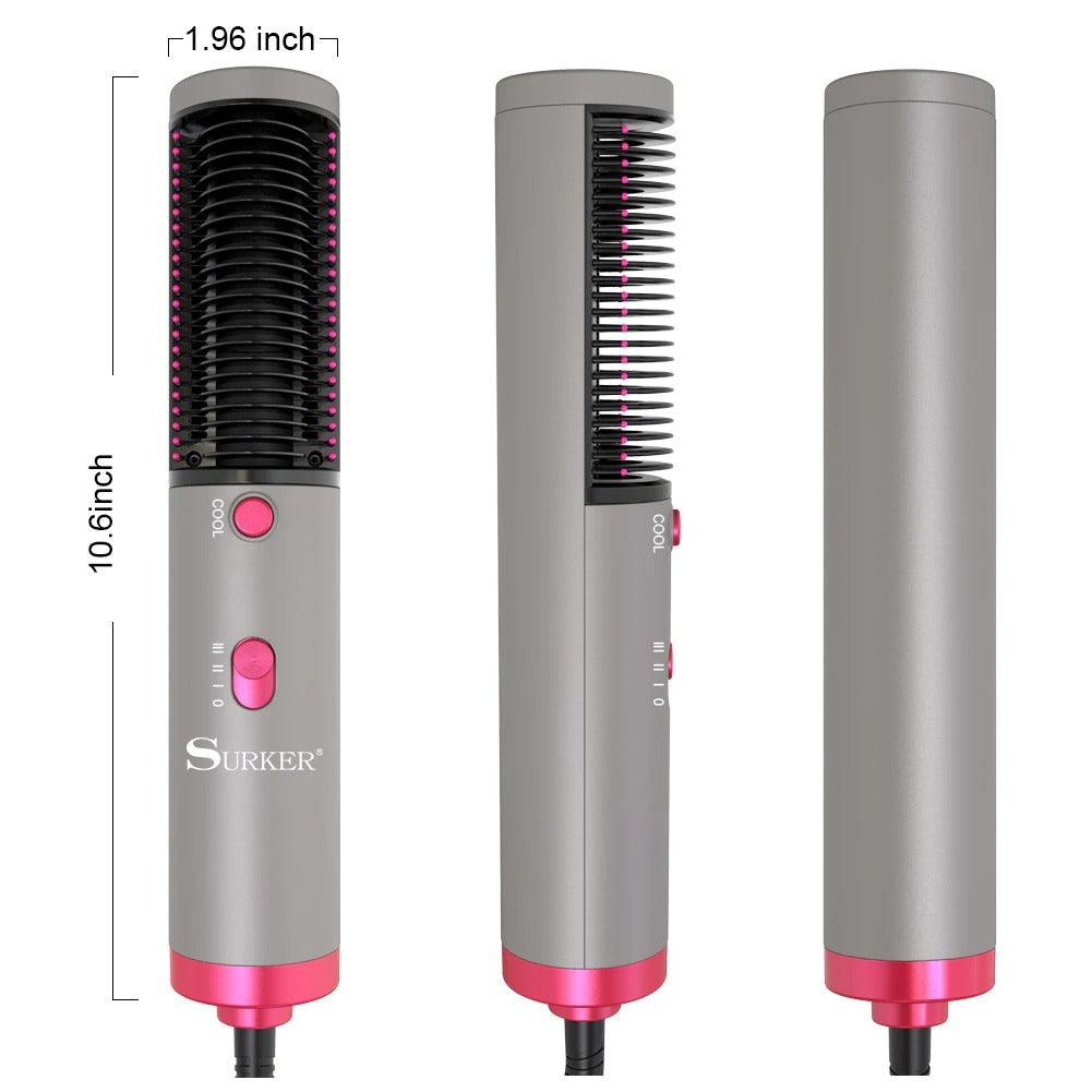 3 IN 1 MULTIFUNCTION HAIR STRAIGHTENER BRUSH