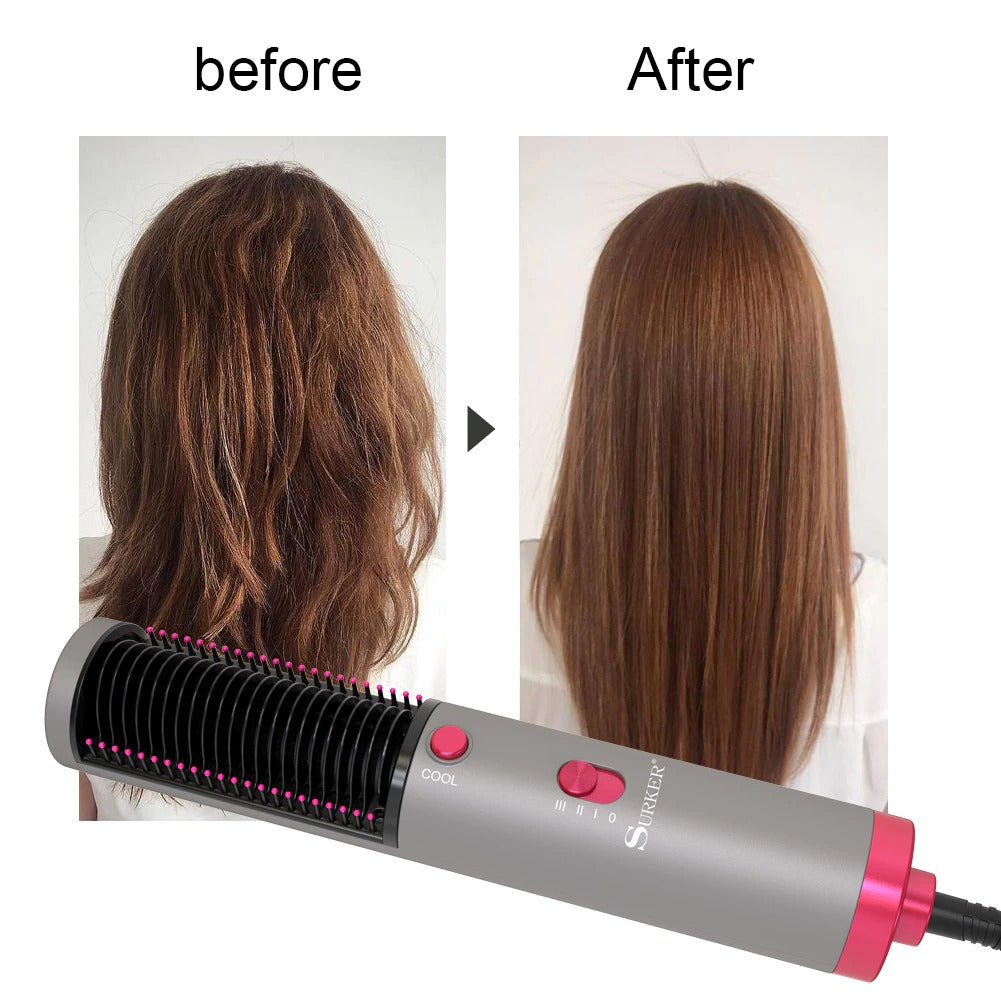 3 IN 1 MULTIFUNCTION HAIR STRAIGHTENER BRUSH