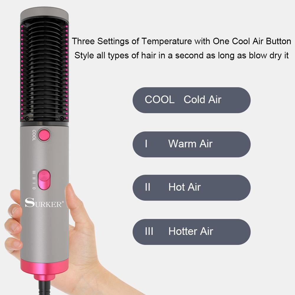 3 IN 1 MULTIFUNCTION HAIR STRAIGHTENER BRUSH