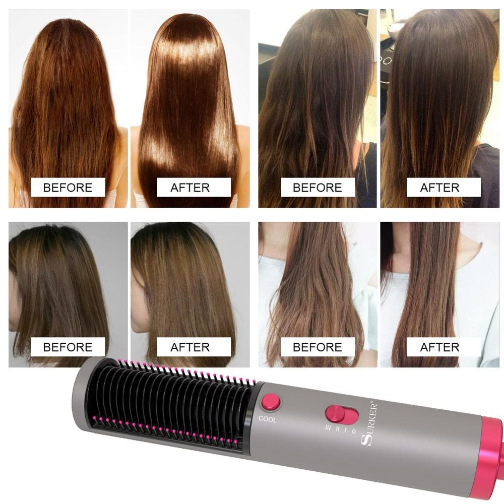 3 IN 1 MULTIFUNCTION HAIR STRAIGHTENER BRUSH