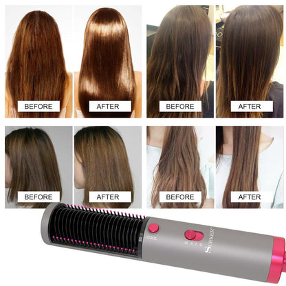 3 IN 1 MULTIFUNCTION HAIR STRAIGHTENER BRUSH