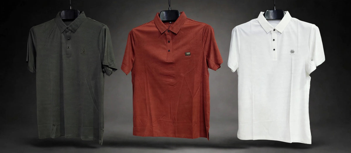 Premium Classic Polo Shirt - 4 Colors Pack | Soft Cotton Comfort